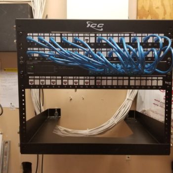 Network Rack - patch panels and switch