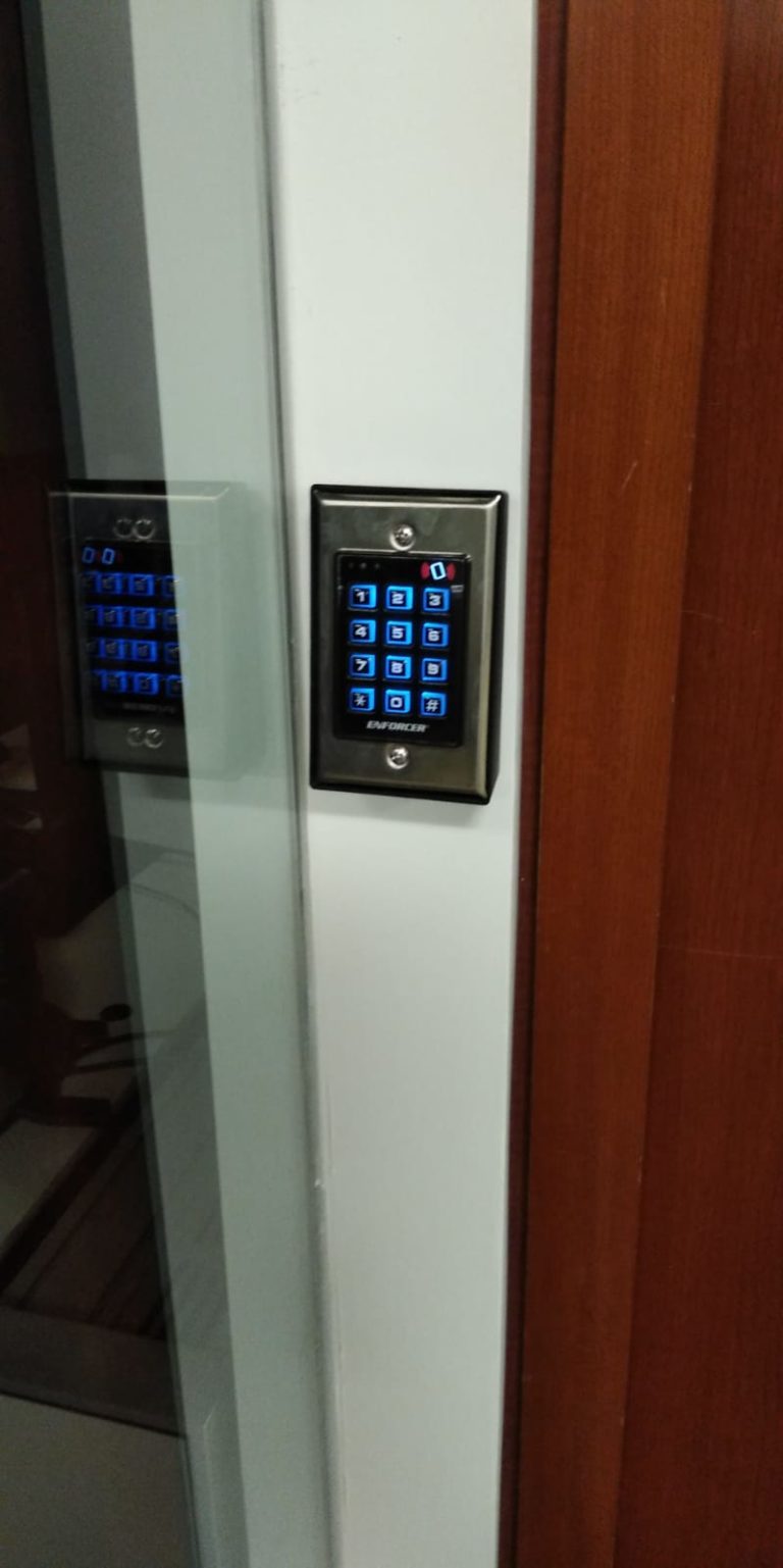 Office door buzzer system & keyless lock installation Financial District Office in Manhattan